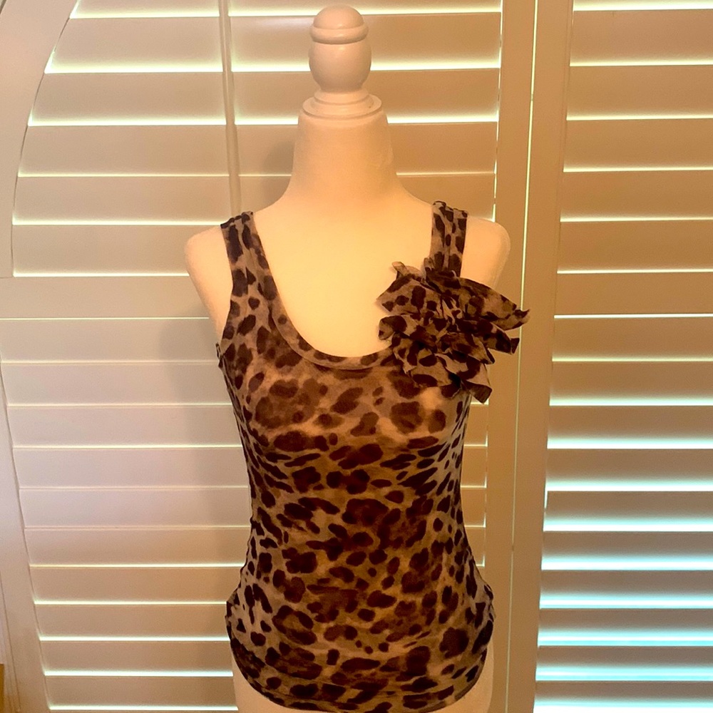 Animal print tank top